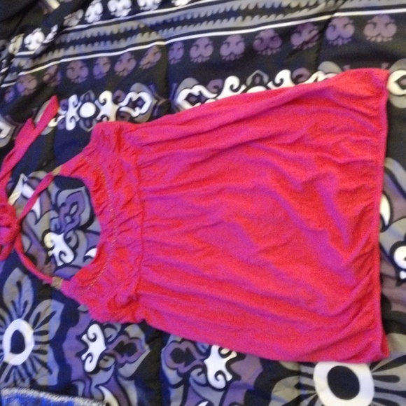 Decree bright pink studded halter top - Picture 7 of 14